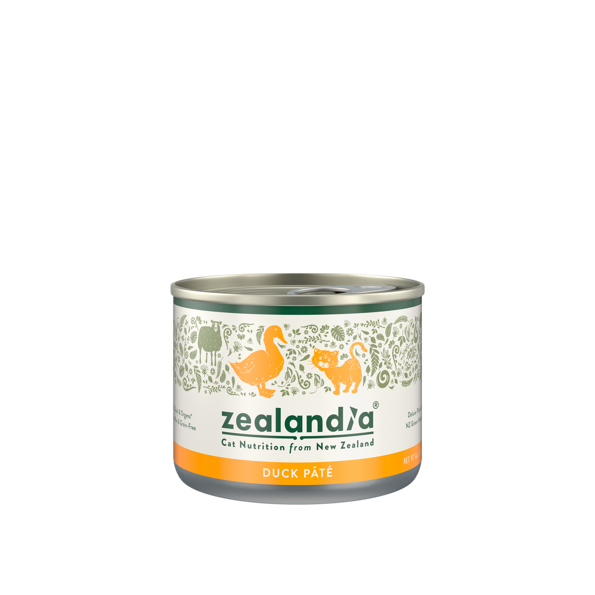 ZEALANDIA Duck Pate Cat Food 170g x 24 | Grain-Free NZ | Nekono