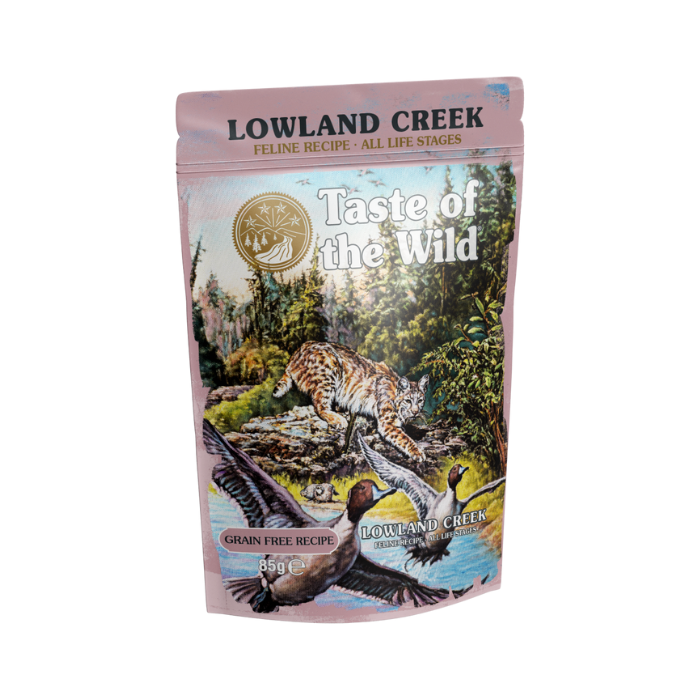 Taste of the Wild Lowland Creek Cat Chunks in Gravy Pouch Wet Cat Food 85g x 12