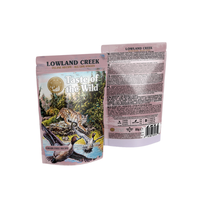 Taste of the Wild Lowland Creek Cat Chunks in Gravy Pouch Wet Cat Food 85g x 12