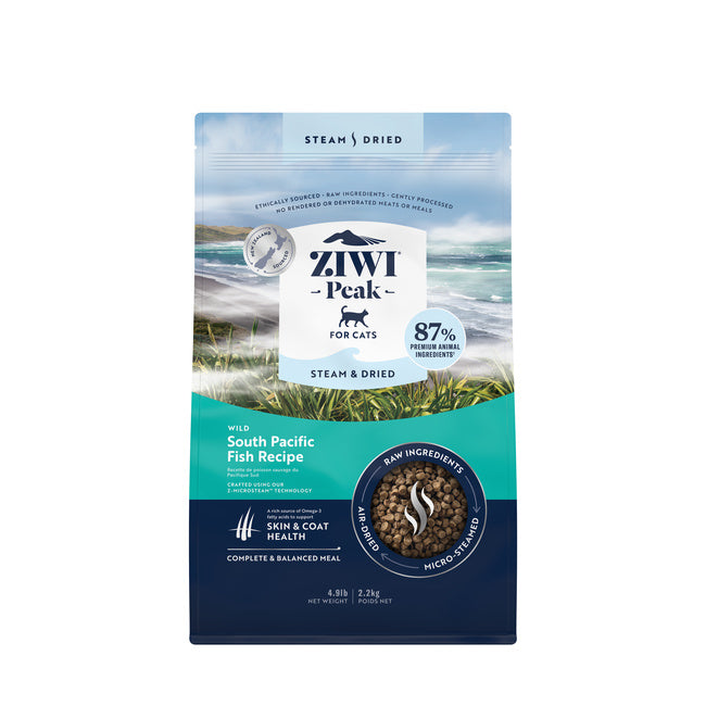 Ziwi Peak Steam Dried Cat Food 2.2kg Wild South Pacific Fish
