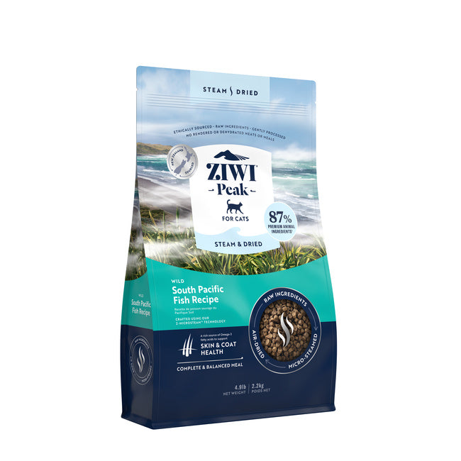 Ziwi Peak Steam Dried Cat Food 2.2kg Wild South Pacific Fish