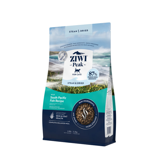 Ziwi Peak Steam Dried Cat Food 2.2kg Wild South Pacific Fish