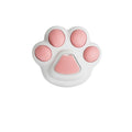 Nekono MistBrush 3-in-1 cat paw shaped steam grooming brush in white and pink, featuring spray, massage, and cleaning functions.