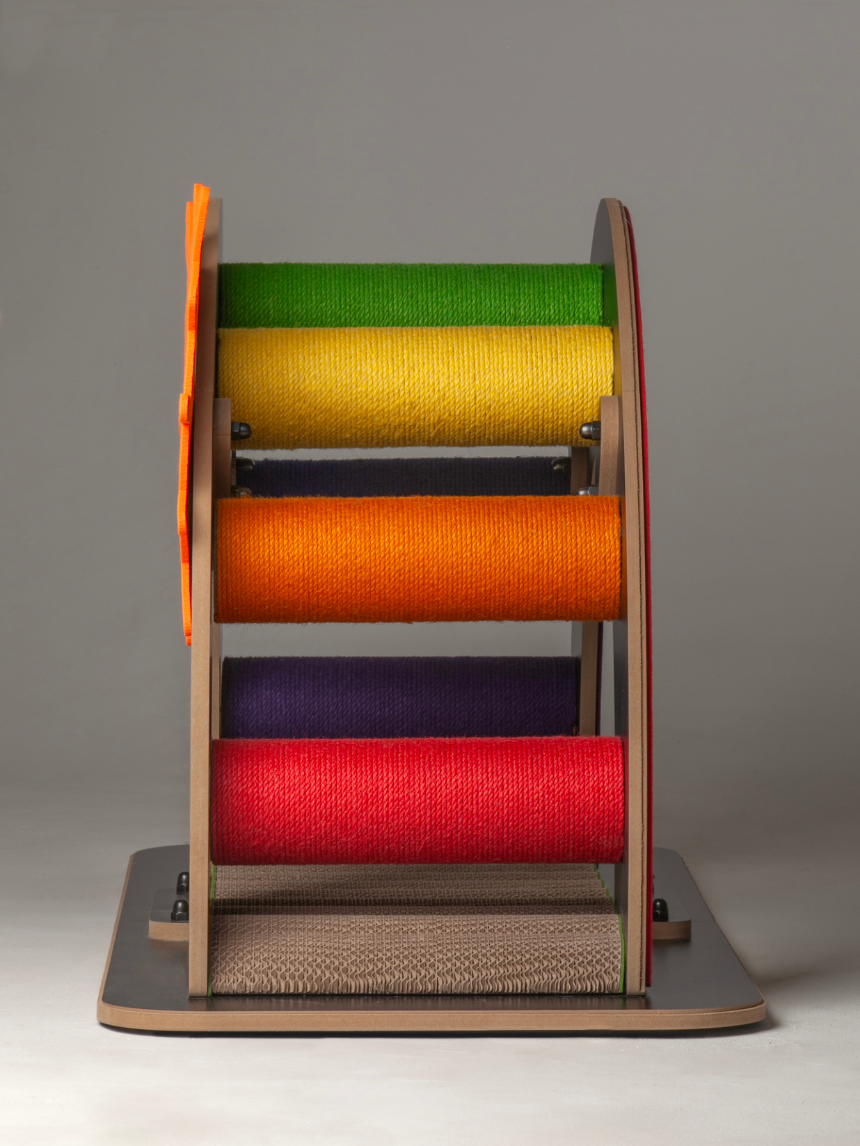 Side profile of the Rainbow Bridge showcasing its sturdy MDF frame and arched design