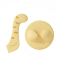 Whisker-Lid and Tail Tool Set featuring a yellow cat-themed silicone can lid and an ergonomic tail-shaped spoon for cat wet food cans
